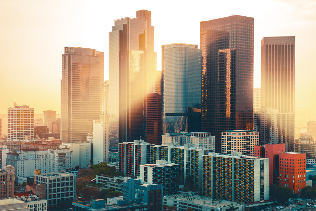 Noah Jigsaw Puzzle Los Angeles downtown skyline at sunset 2000 pieces