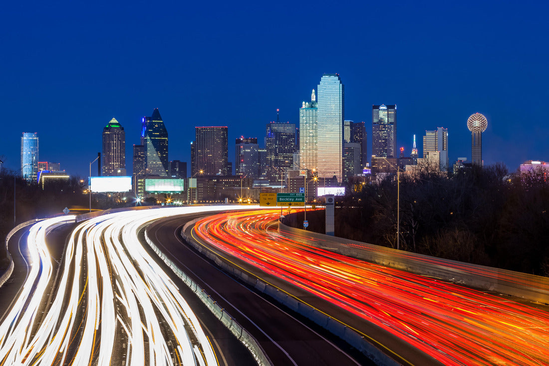 Noah Jigsaw Puzzle Dallas downtown skyline at night, Texas 2000 pieces