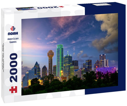 Noah Jigsaw Puzzle Dallas City skyline at dusk, Texas, USA 2000 pieces