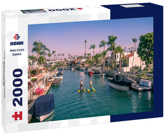 Noah Jigsaw Puzzle Long Beach moored boats and placid life 2000 pieces