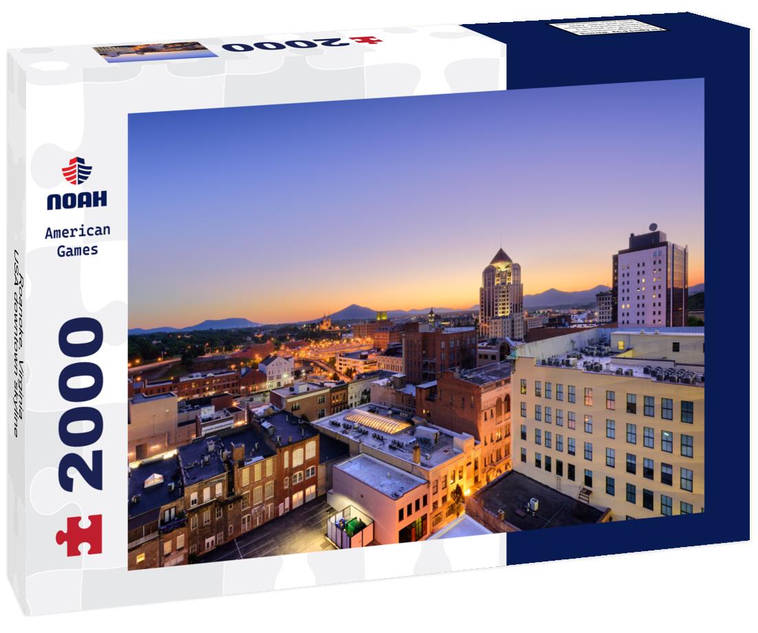 Noah Jigsaw Puzzle Roanoke, Virginia, USA downtown skyline 2000 pieces