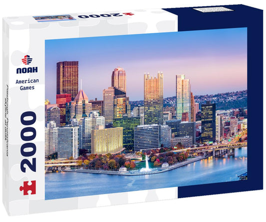 Noah Jigsaw Puzzle Pittsburgh, Pennsylvania skyline at dusk 2000 pieces