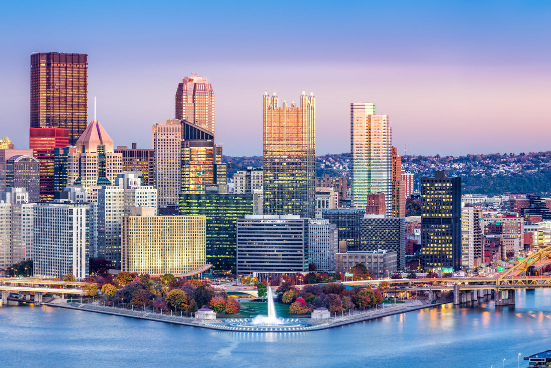Noah Jigsaw Puzzle Pittsburgh, Pennsylvania skyline at dusk 2000 pieces