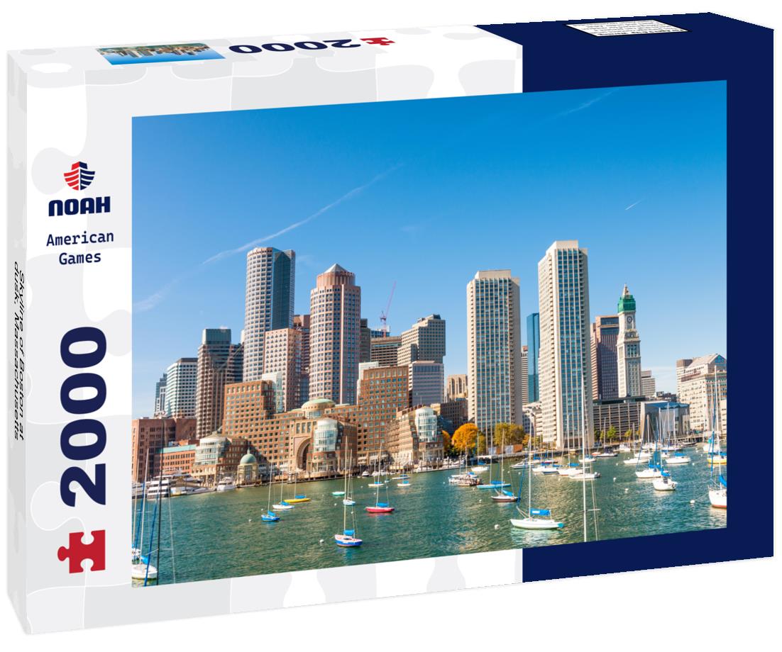 Noah Jigsaw Puzzle Skyline of Boston at dusk, Massachusetts 2000 pieces