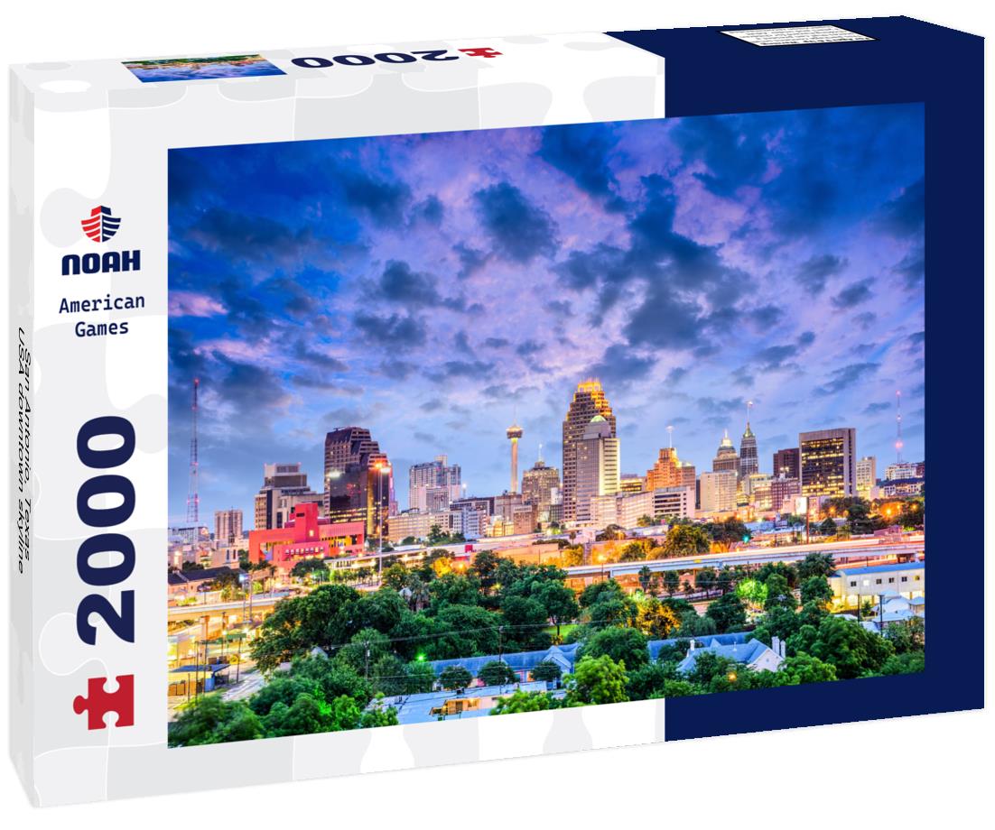 Noah Jigsaw Puzzle San Antonio, Texas, USA downtown skyline 2000 pieces