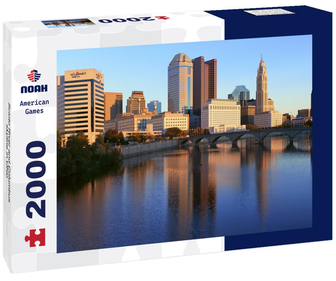 Noah Jigsaw Puzzle Scioto River and Columbus skyline in Ohio 2000 pieces