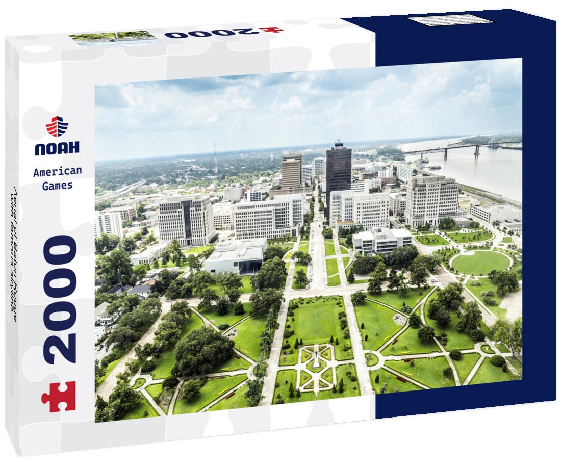 Noah Jigsaw Puzzle Aerial of Baton Rouge with famous skyline 2000 pieces