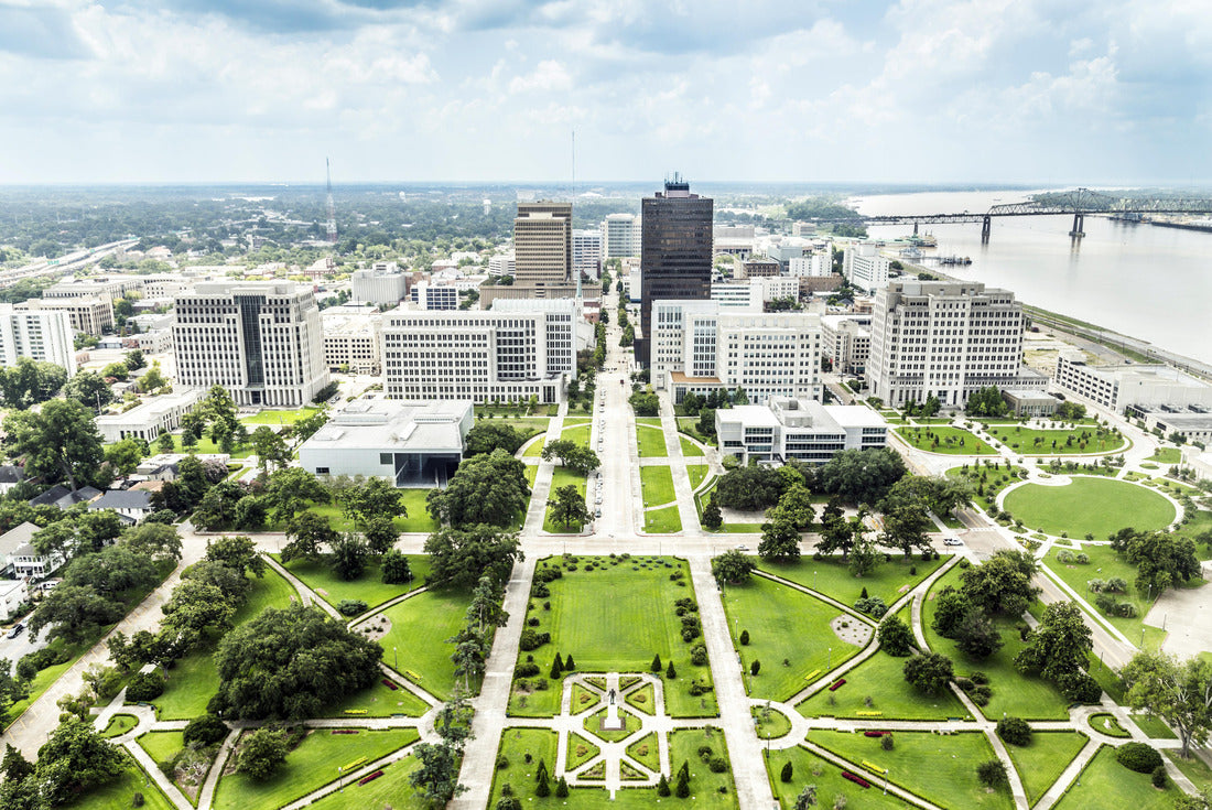 Noah Jigsaw Puzzle Aerial of Baton Rouge with famous skyline 2000 pieces
