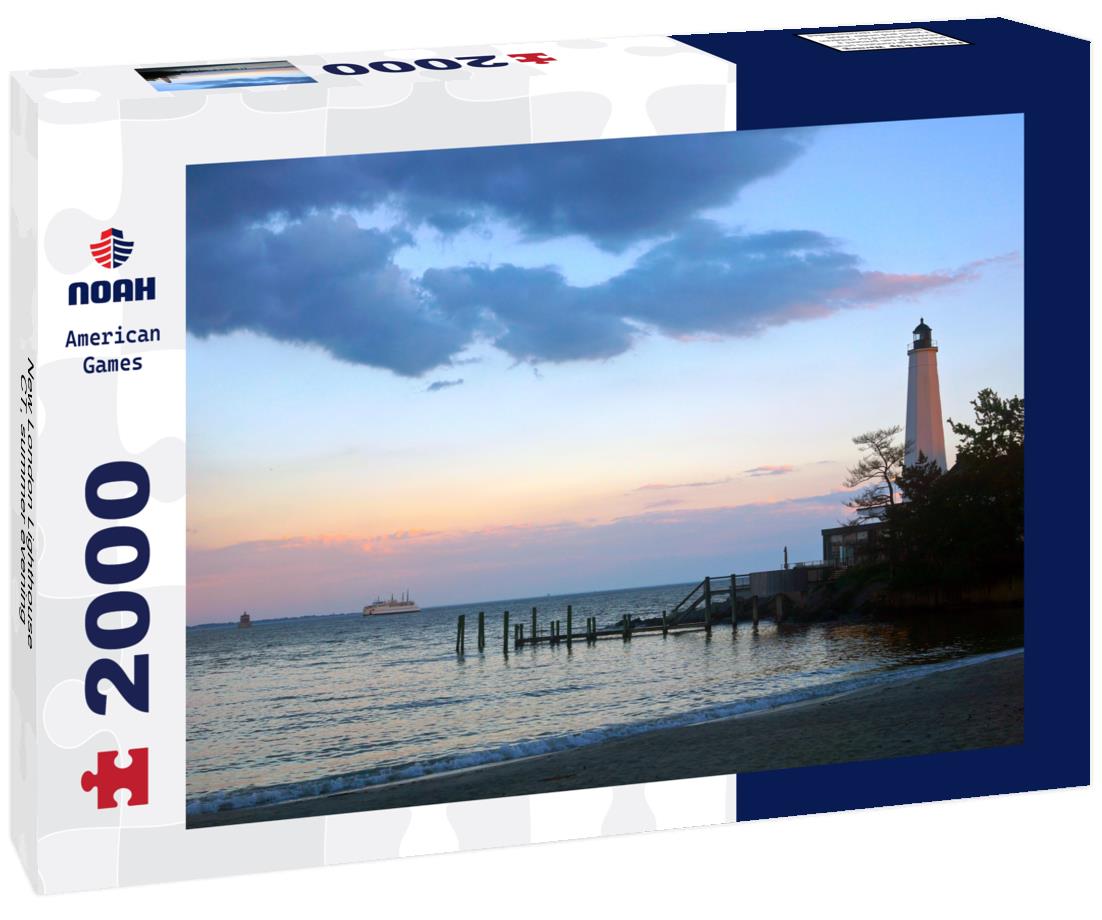 Noah Jigsaw Puzzle New London Lighthouse, CT, summer evening 2000 pieces