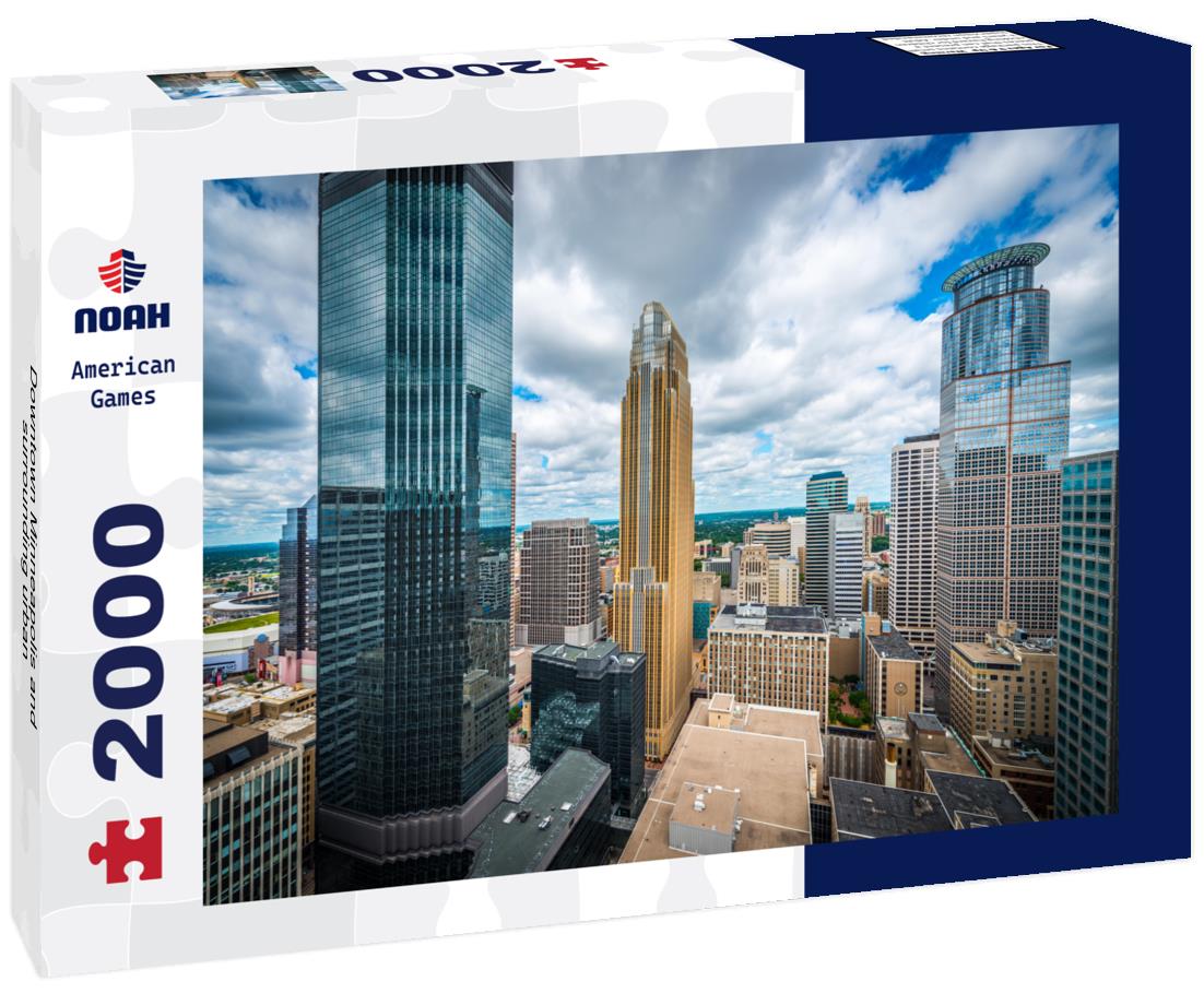 Noah Jigsaw Puzzle Downtown Minneapolis and surrounding urban 2000 pieces