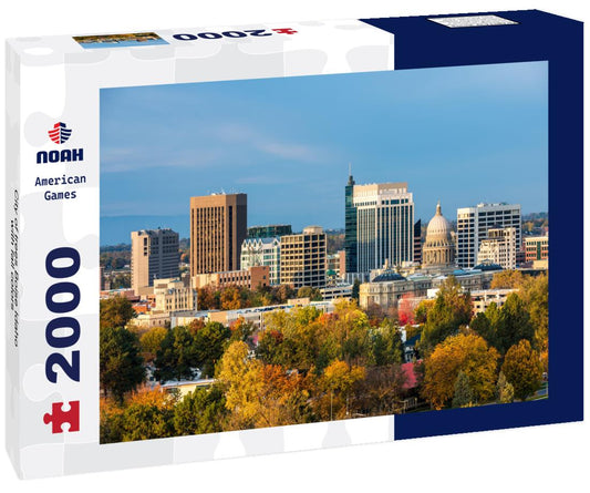 Noah Jigsaw Puzzle City of trees Boise Idaho with fall colors 2000 pieces