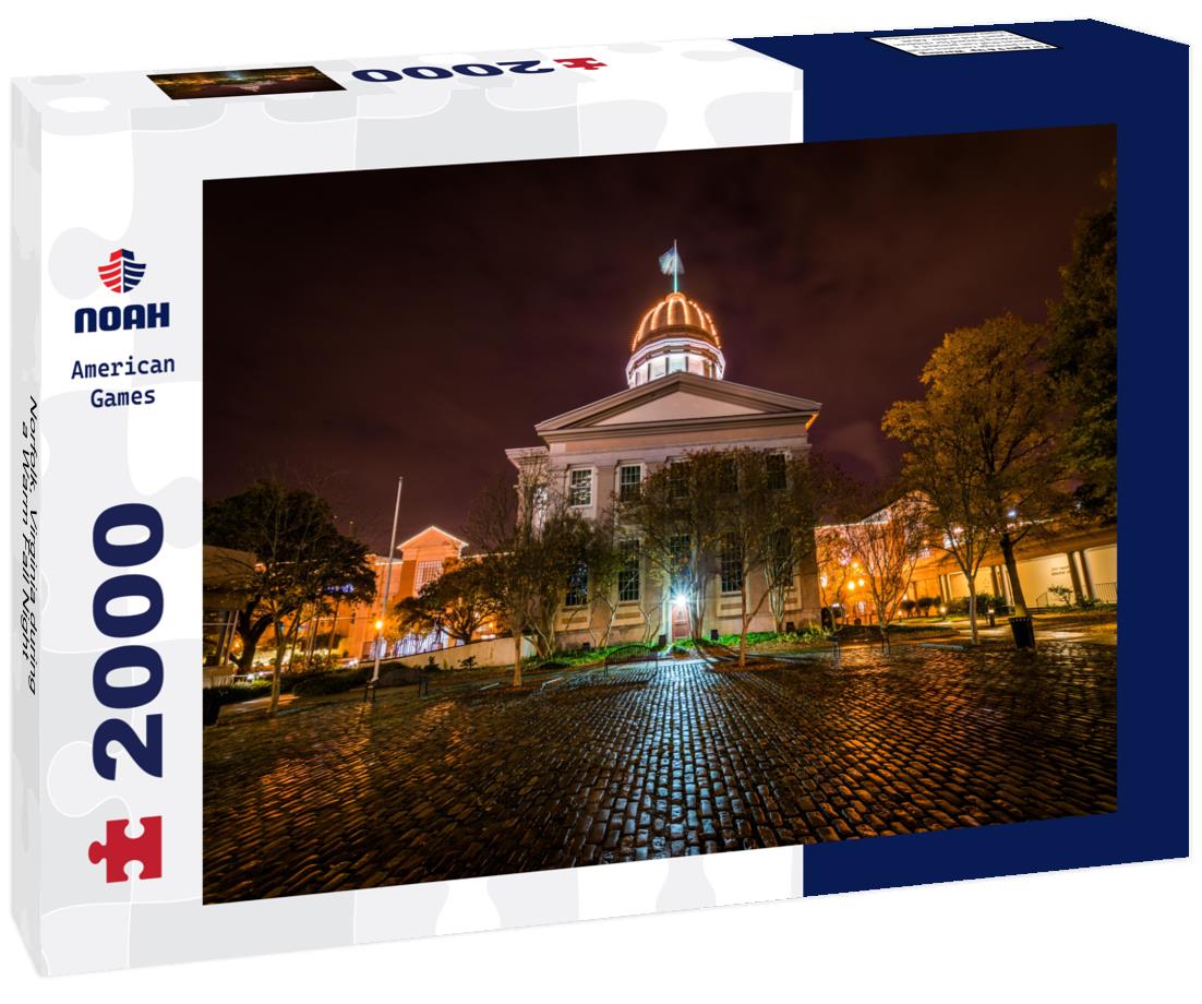 Noah Jigsaw Puzzle Norfolk, Virginia during a Warm Fall Night 2000 pieces