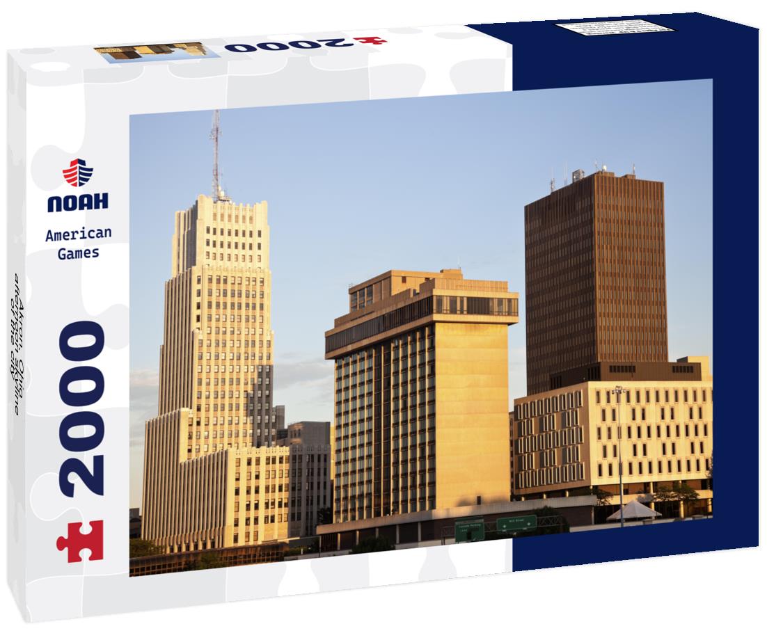 Noah Jigsaw Puzzle Akron, Ohio - afternoon skyline of the city 2000 pieces