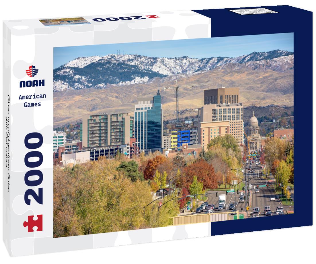 Noah Jigsaw Puzzle Close up of downtown Boise with Fall colors 2000 pieces