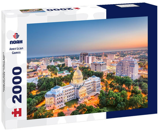 Noah Jigsaw Puzzle Jackson, Mississippi, USA Cityscape at dusk 2000 pieces