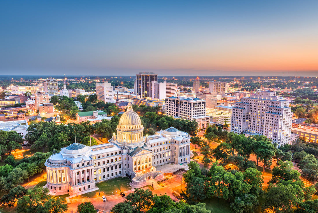 Noah Jigsaw Puzzle Jackson, Mississippi, USA Cityscape at dusk 2000 pieces