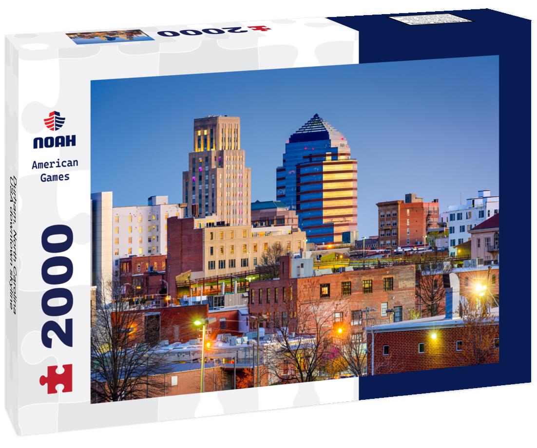 Noah Jigsaw Puzzle Durham, North Carolina, USA downtown skyline 2000 pieces