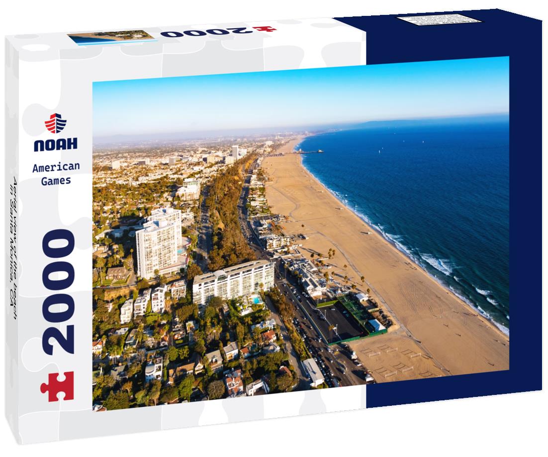Noah Jigsaw Puzzle Aerial view of the beach in Santa Monica, CA 2000 pieces