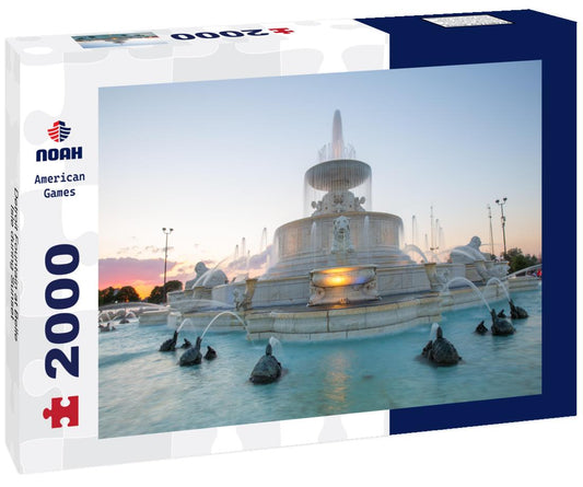 Noah Jigsaw Puzzle Detroit Fountain at Belle Isle during Sunset 2000 pieces