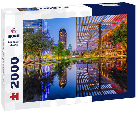 Noah Jigsaw Puzzle Dallas, Texas, USA Downtown cityscape at dusk 2000 pieces