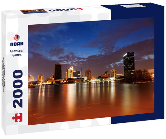 Noah Jigsaw Puzzle Toledo, Ohio - sunset seen across Maumee River 2000 pieces