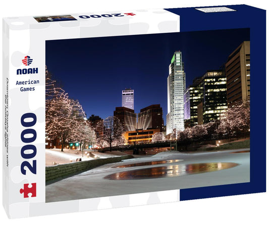 Noah Jigsaw Puzzle Downtown Omaha shines with the holidays lights 2000 pieces