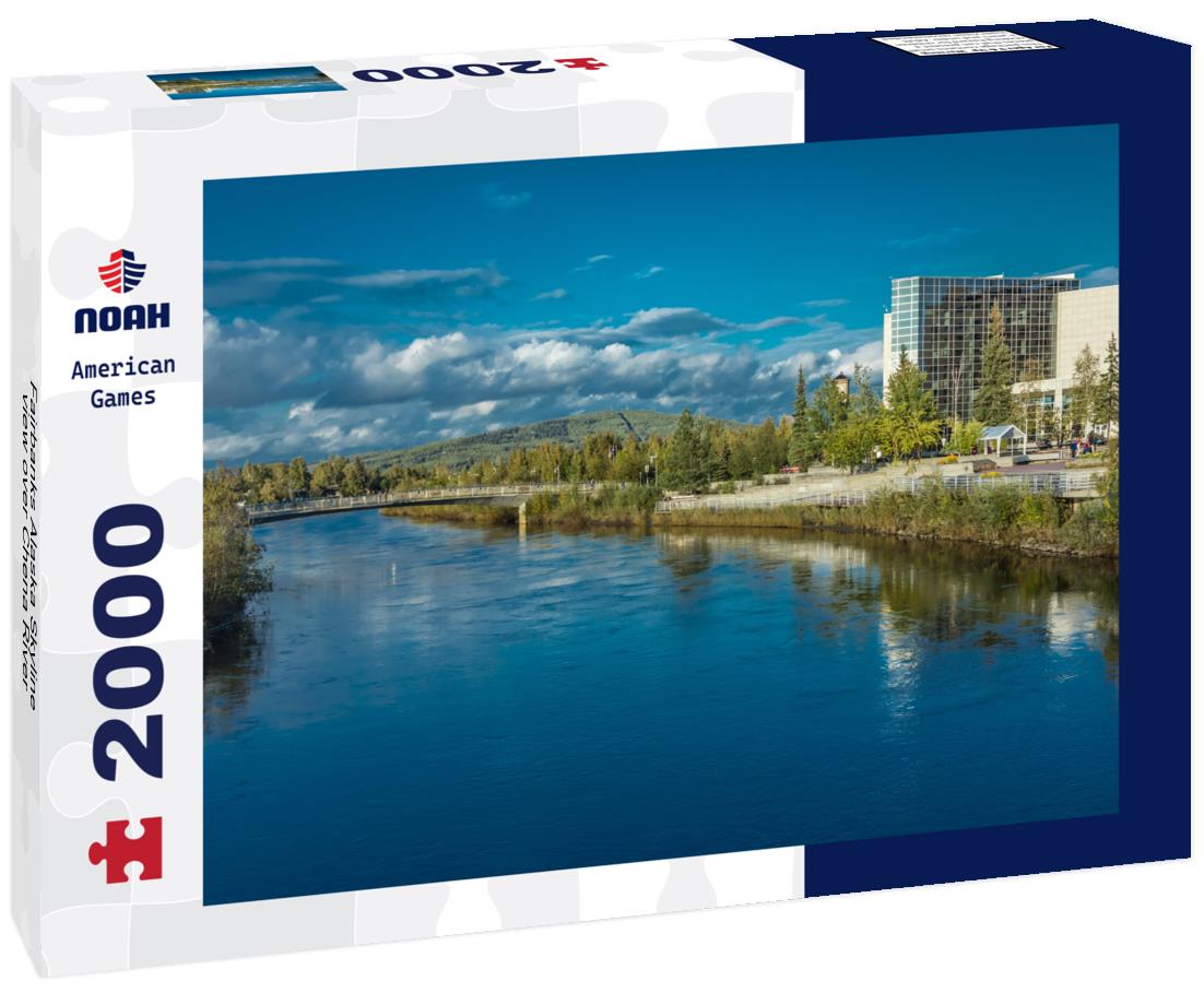 Noah Jigsaw Puzzle Fairbanks Alaska Skyline view over Chena River 2000 pieces