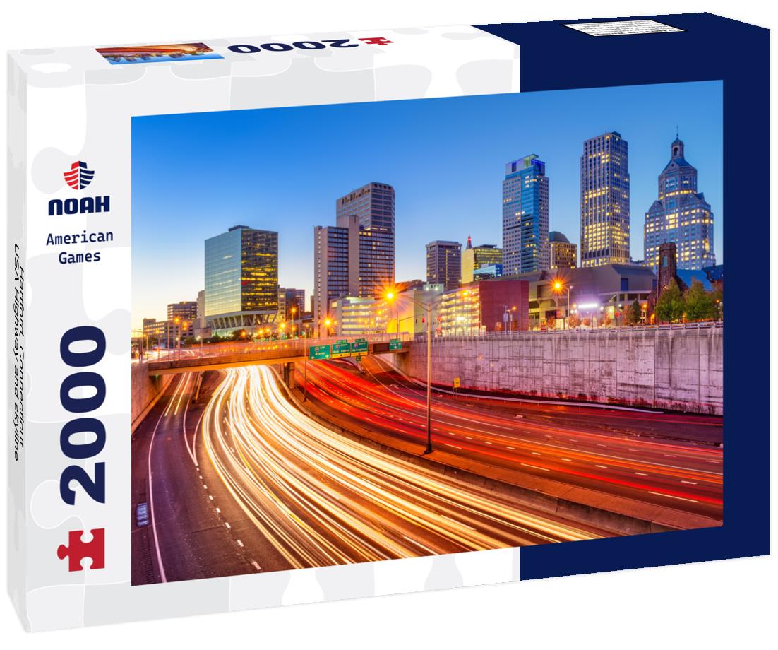 Noah Jigsaw Puzzle Hartford, Connecticut, USA Highway and skyline 2000 pieces