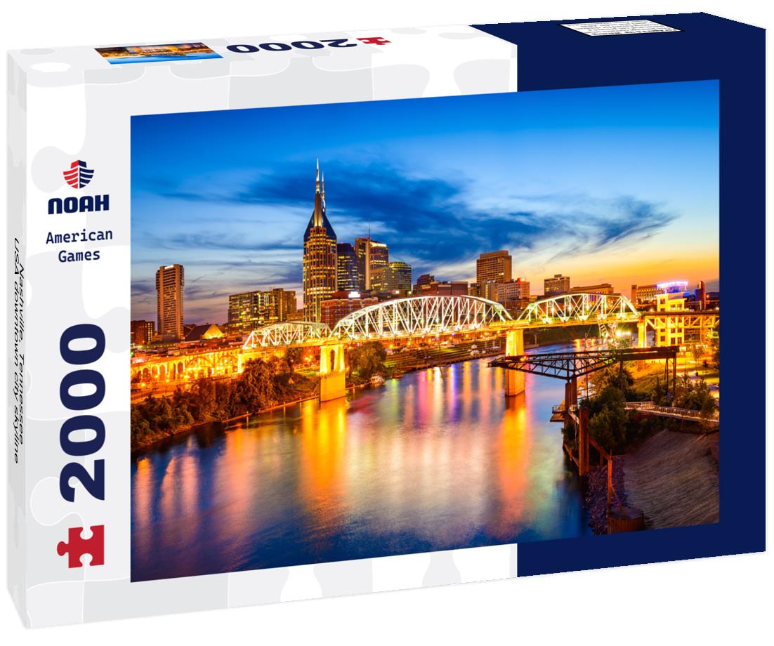 Noah Jigsaw Puzzle Nashville, Tennessee, USA downtown city skyline 2000 pieces