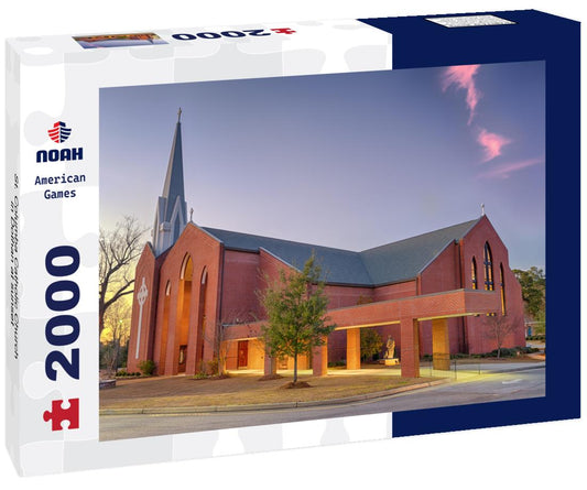 Noah Jigsaw Puzzle St. Columba Catholic Church in Dothan at sunset 2000 pieces
