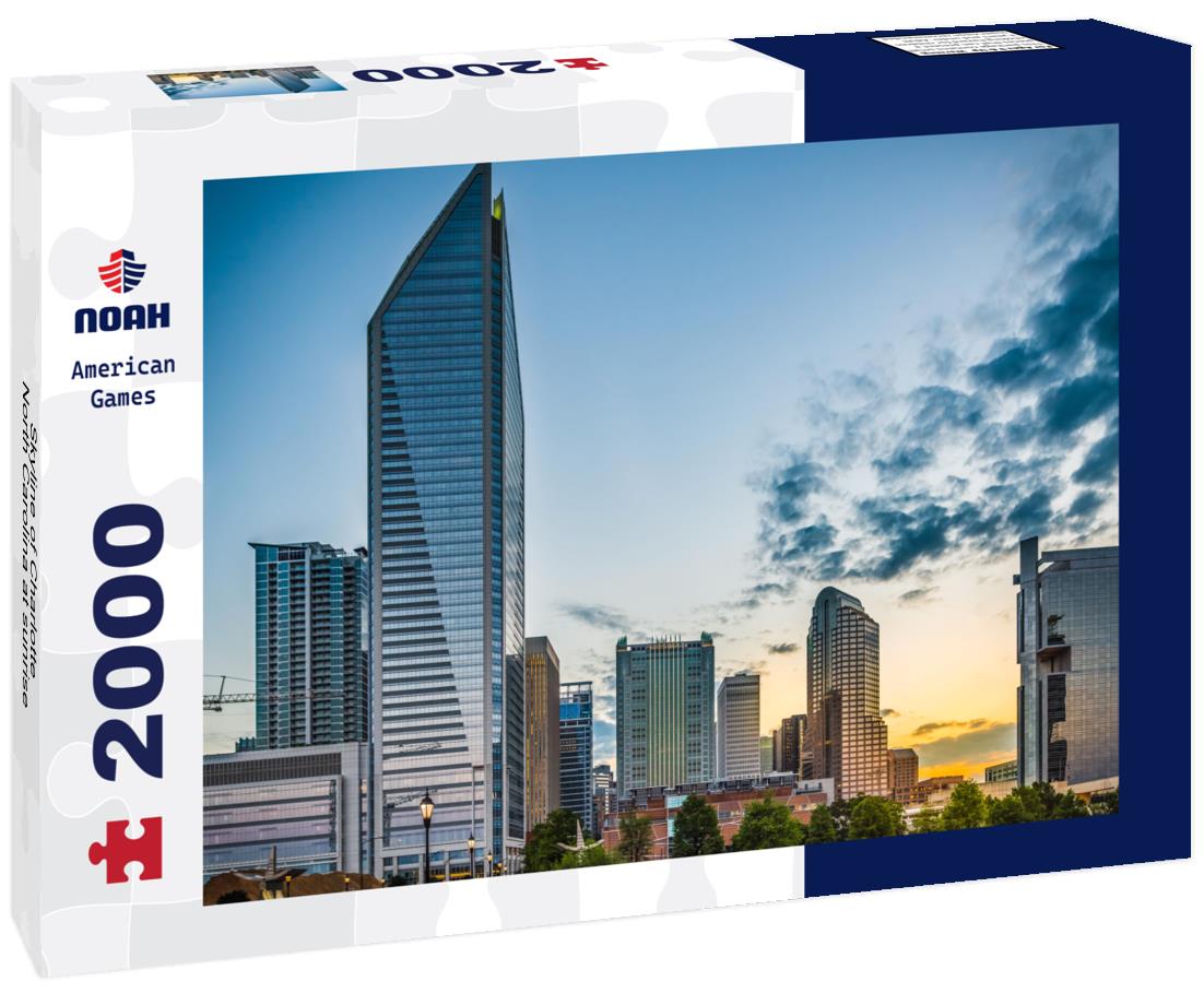 Noah Jigsaw Puzzle Skyline of Charlotte, North Carolina at sunrise 2000 pieces