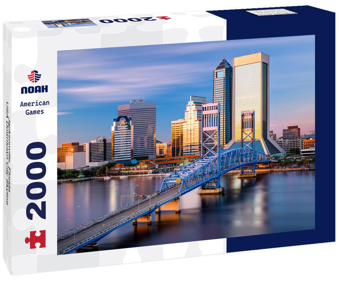 Noah Jigsaw Puzzle Jacksonville, Florida, USA Downtown City Skyline 2000 pieces