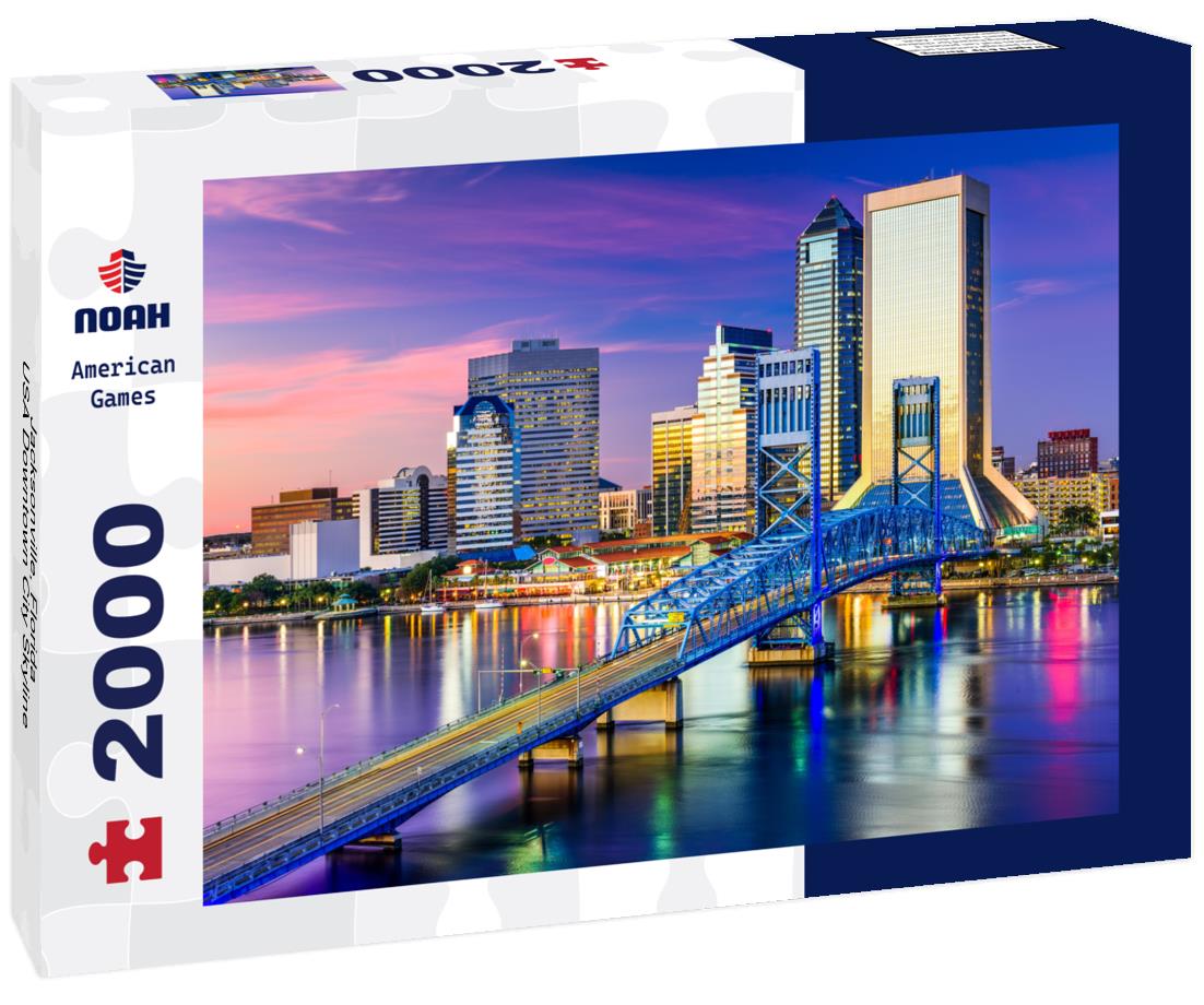 Noah Jigsaw Puzzle Jacksonville, Florida, USA Downtown City Skyline 2000 pieces