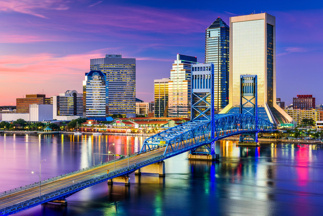 Noah Jigsaw Puzzle Jacksonville, Florida, USA Downtown City Skyline 2000 pieces