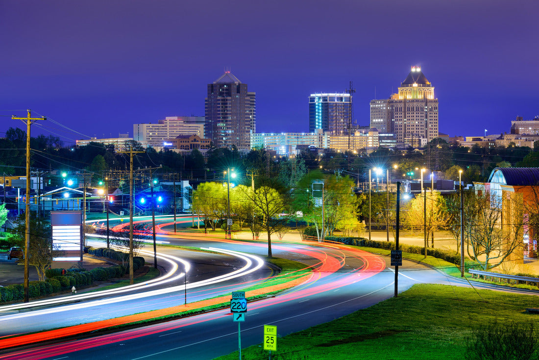 Noah Jigsaw Puzzle Greensboro, North Carolina, USA downtown skyline 2000 pieces