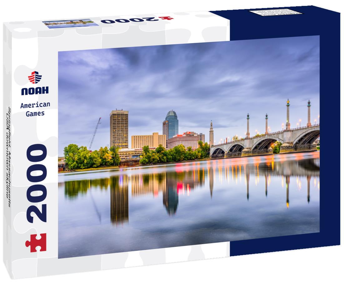 Noah Jigsaw Puzzle Springfield, Massachusetts, USA downtown skyline 2000 pieces