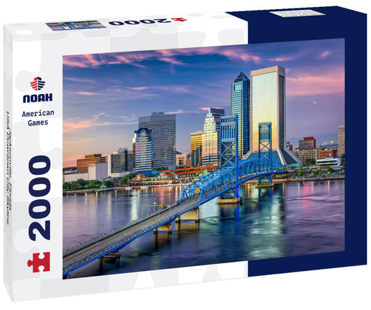 Noah Jigsaw Puzzle Jacksonville, Florida, USA Downtown City Skyline 2000 pieces