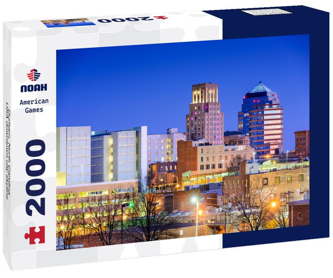 Noah Jigsaw Puzzle Durham, North Carolina, USA downtown city skyline 2000 pieces