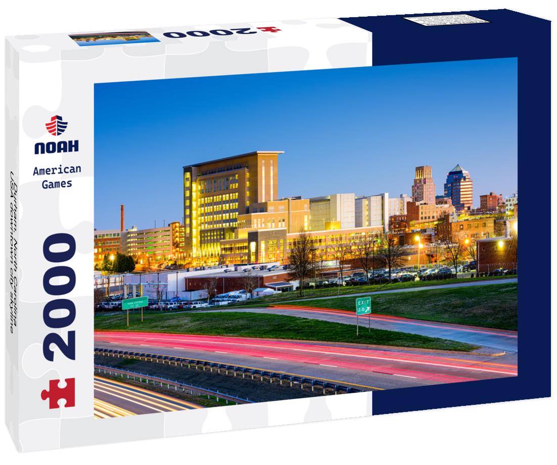 Noah Jigsaw Puzzle Durham, North Carolina, USA downtown city skyline 2000 pieces