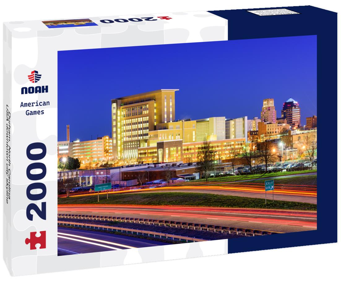 Noah Jigsaw Puzzle Durham, North Carolina, USA downtown city skyline 2000 pieces