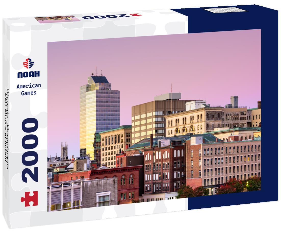 Noah Jigsaw Puzzle Worcester, Massachusetts, USA Skyline at twilight 2000 pieces