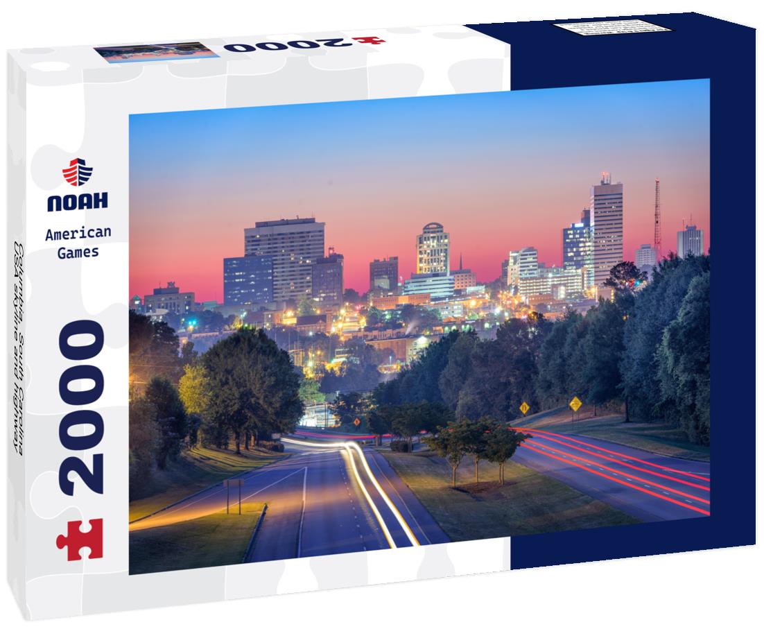 Noah Jigsaw Puzzle Columbia, South Carolina, USA skyline and highway 2000 pieces