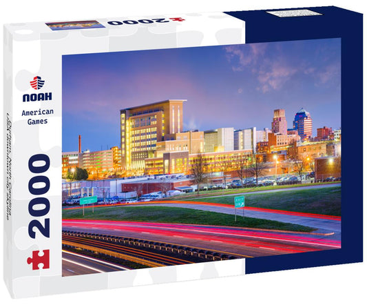Noah Jigsaw Puzzle Durham, North Carolina, USA downtown city skyline 2000 pieces
