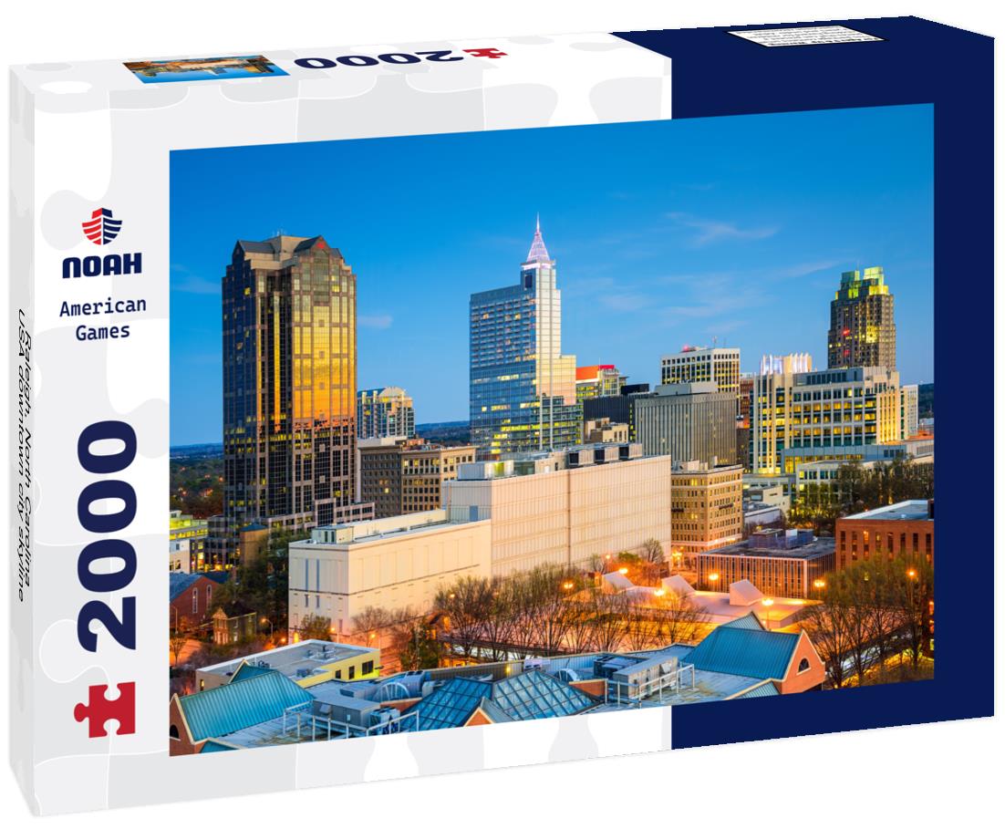 Noah Jigsaw Puzzle Raleigh, North Carolina, USA downtown city skyline 2000 pieces