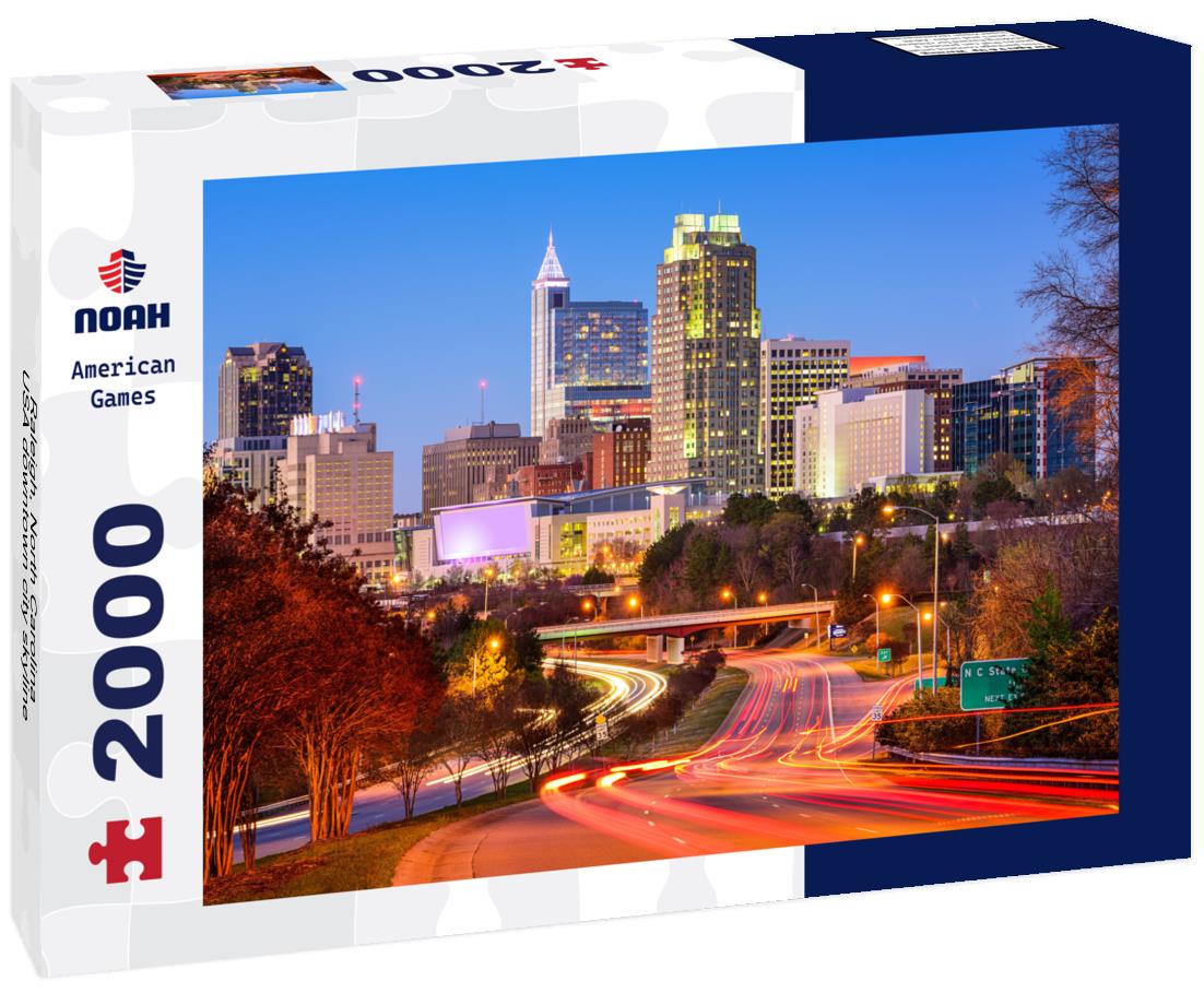 Noah Jigsaw Puzzle Raleigh, North Carolina, USA downtown city skyline 2000 pieces