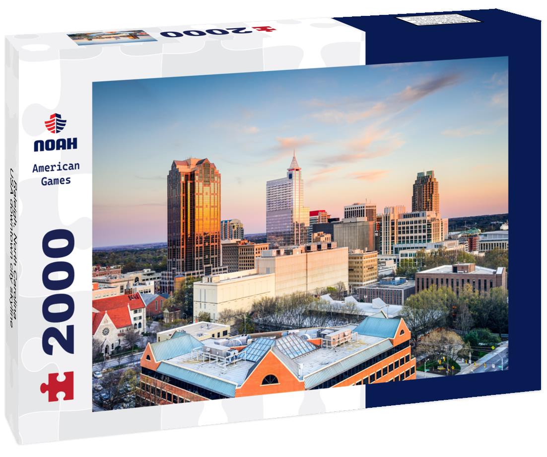 Noah Jigsaw Puzzle Raleigh, North Carolina, USA downtown city skyline 2000 pieces