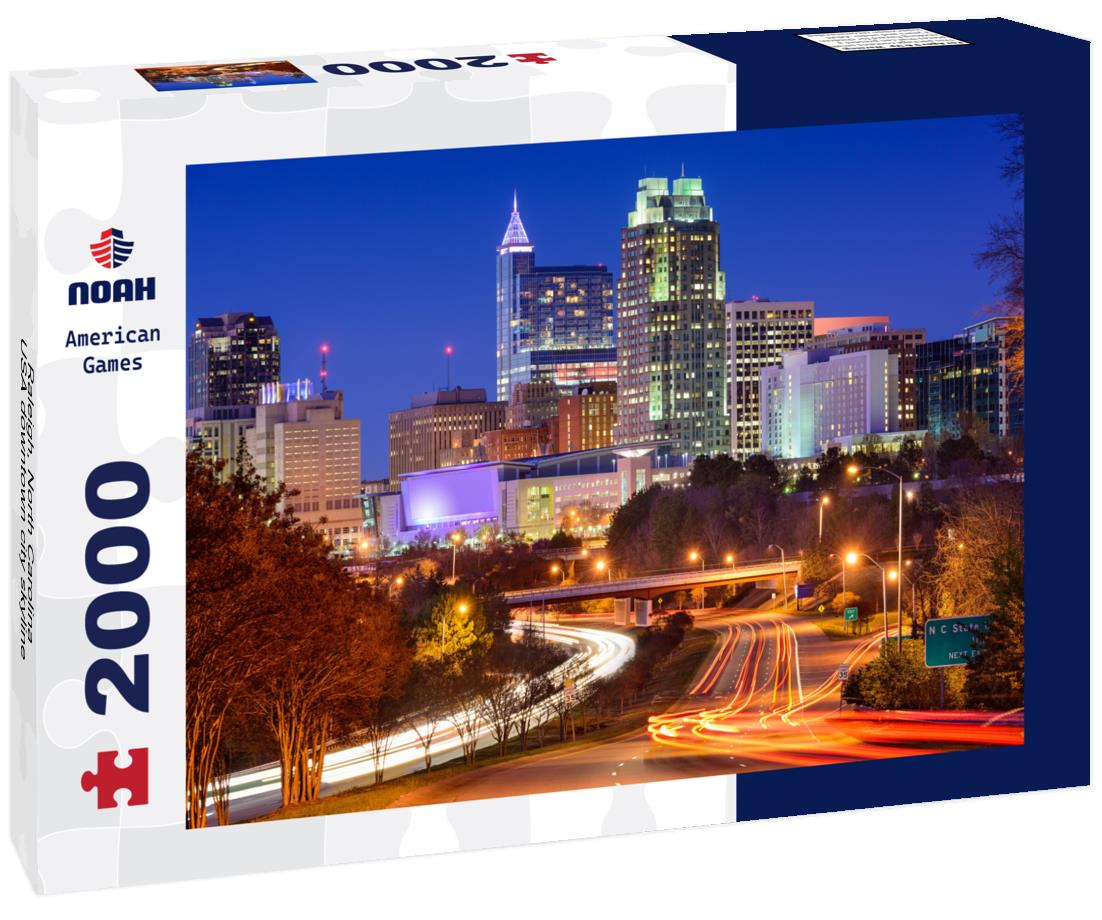 Noah Jigsaw Puzzle Raleigh, North Carolina, USA downtown city skyline 2000 pieces