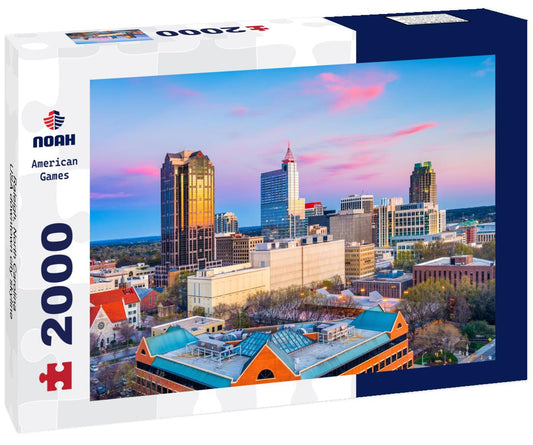 Noah Jigsaw Puzzle Raleigh, North Carolina, USA downtown city skyline 2000 pieces