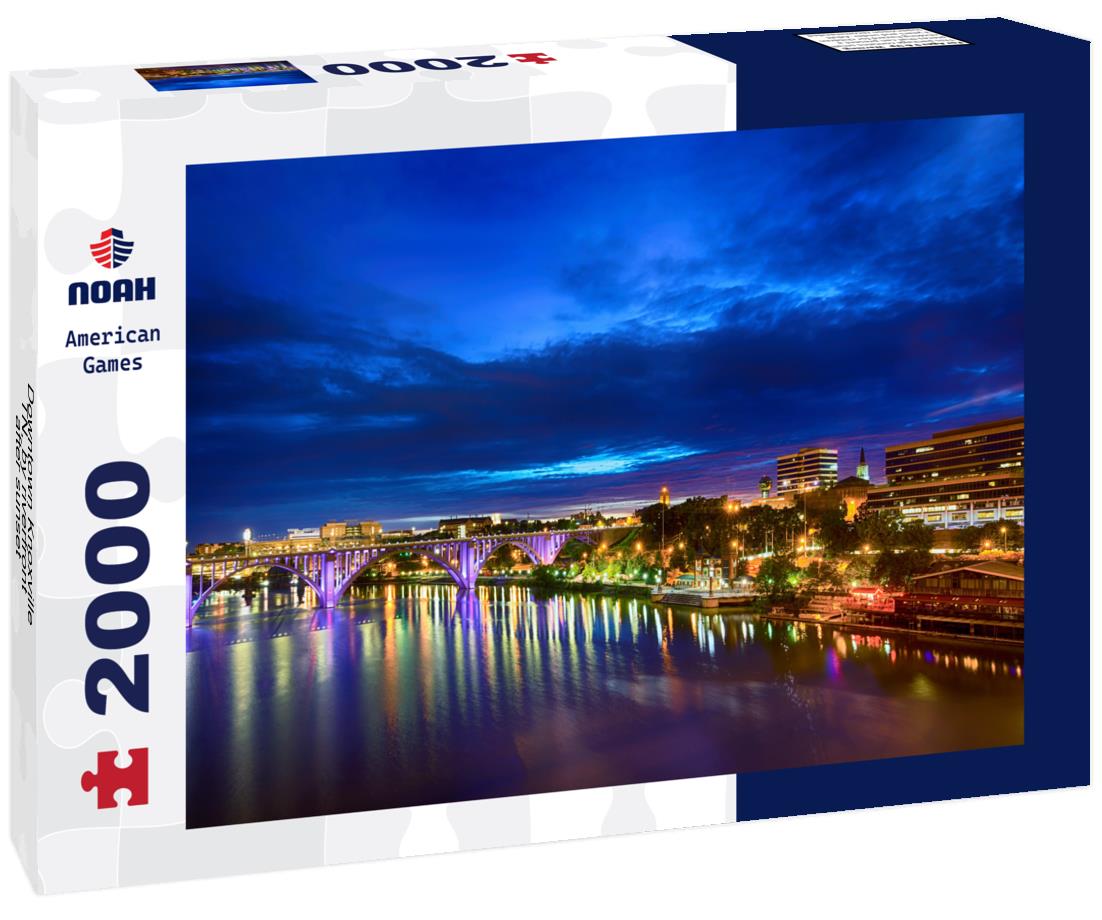 Noah Jigsaw Puzzle Downtown Knoxville, TN, by riverfront after sunset 2000 pieces
