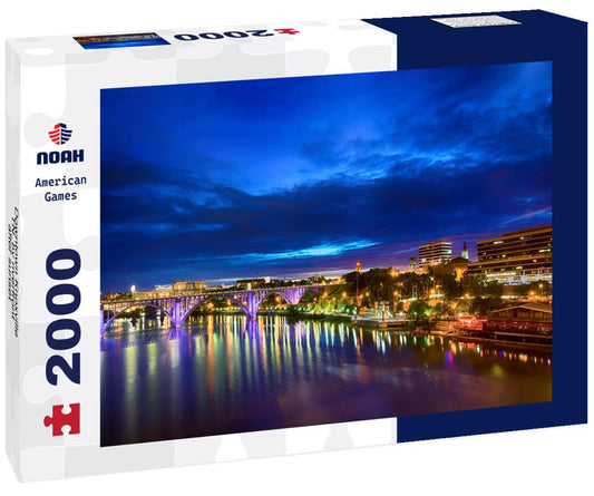 Noah Jigsaw Puzzle Downtown Knoxville, TN, by riverfront after sunset 2000 pieces